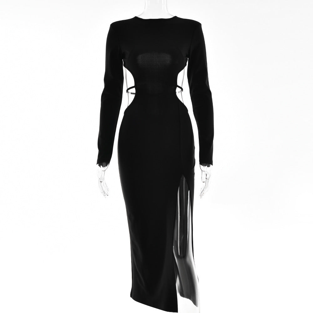 Autumn New Fashion High Split Long Dress