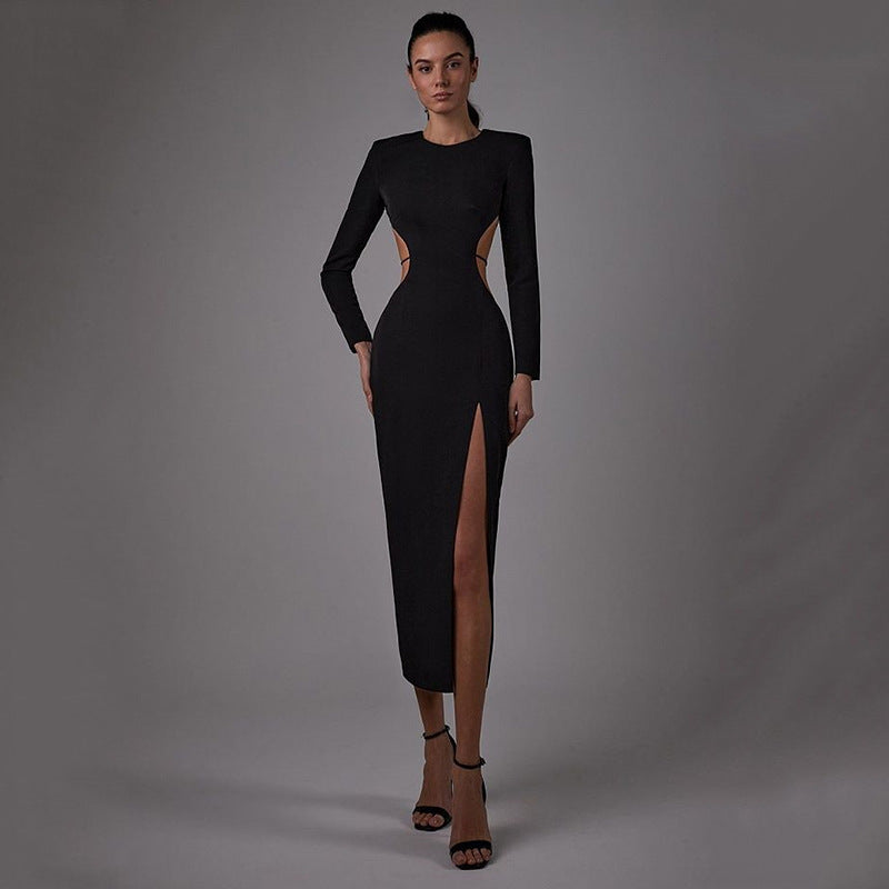 Autumn New Fashion High Split Long Dress