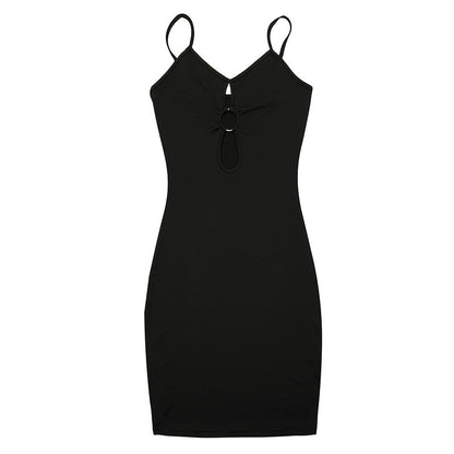 Chest Hollow Sheath Sling Dress