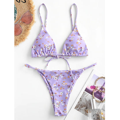 Sexy Halter Tie Dye Bikini Set