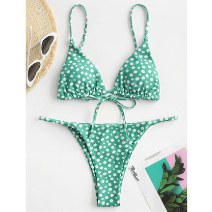 Bộ bikini nhuộm thắt nơ gợi cảm