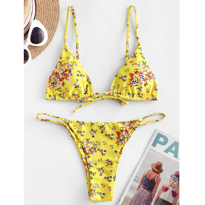 Bộ bikini nhuộm thắt nơ gợi cảm