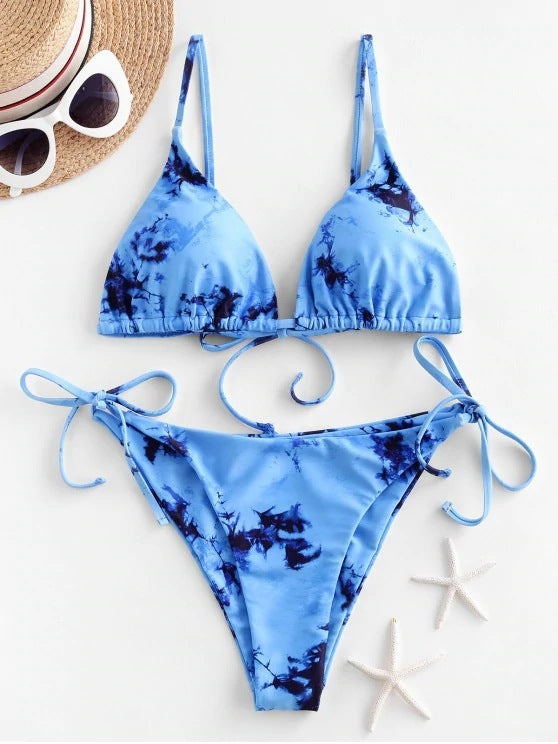 Bộ bikini nhuộm thắt nơ gợi cảm