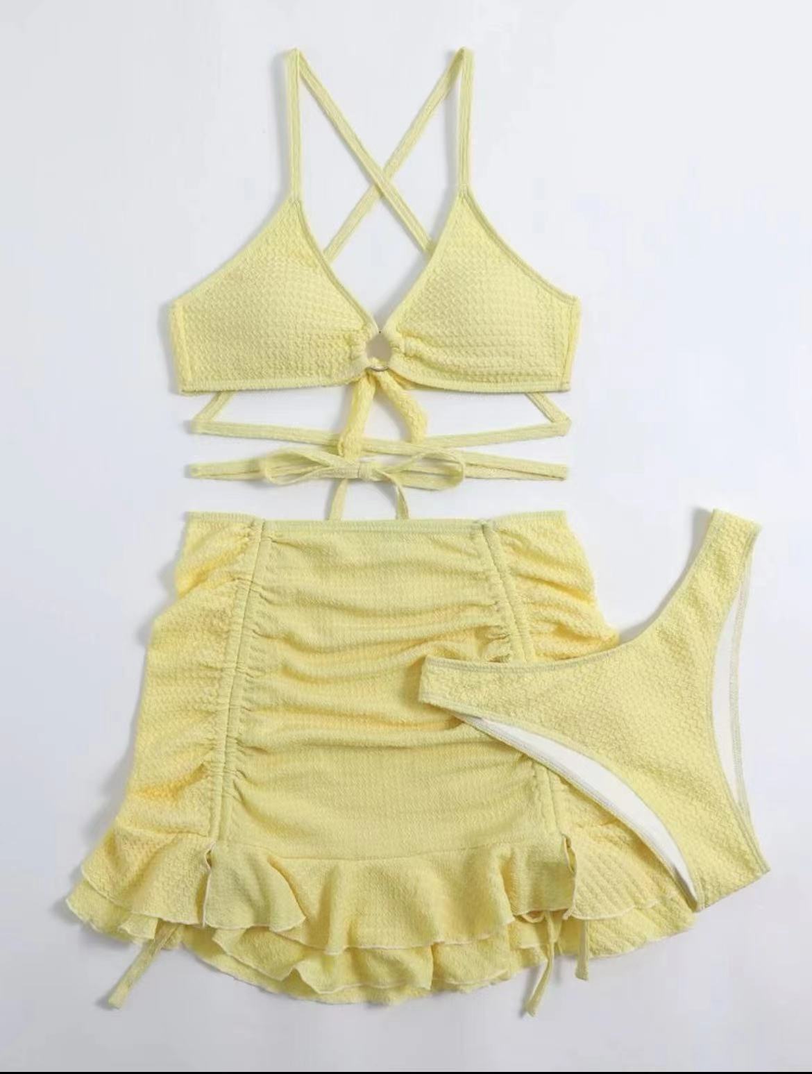 Fashion Swimsuit New Ladies Three-piece Set