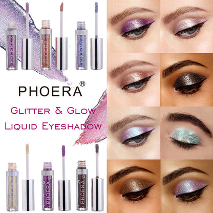 Phấn mắt dạng lỏng PHOERA Magnificent Metals Glitter and Glow 12 màu