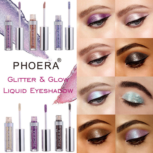 Phấn mắt dạng lỏng PHOERA Magnificent Metals Glitter and Glow 12 màu