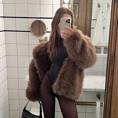 Fur Warm Coat Thick Coat Women