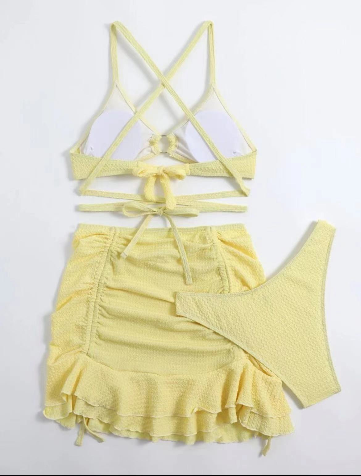 Fashion Swimsuit New Ladies Three-piece Set